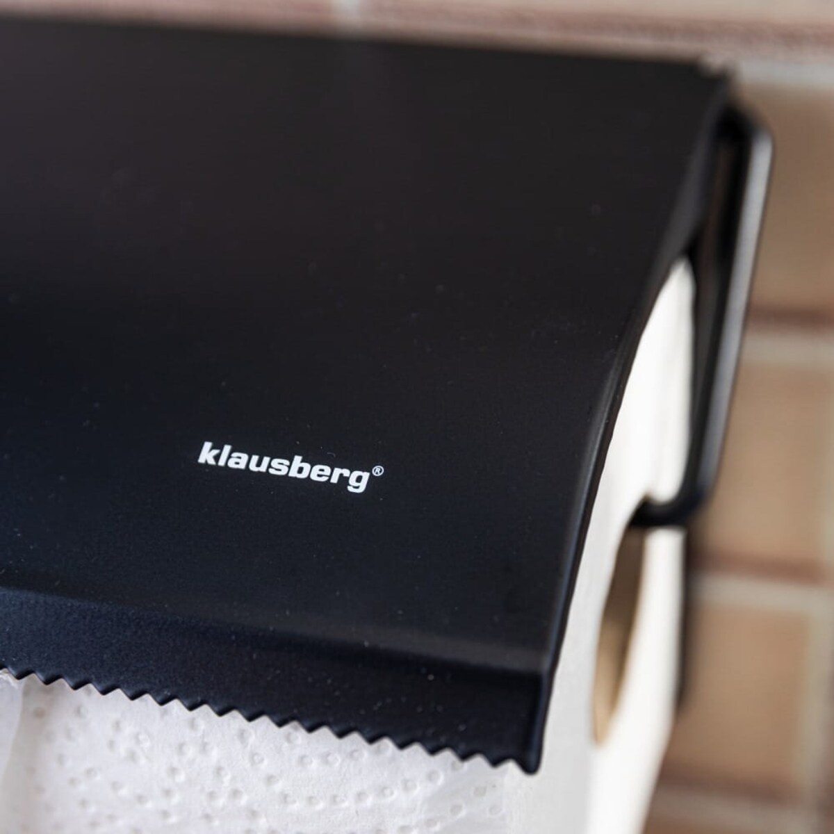 Uchwyt na ręcznik papierowy KLAUSBERG czarny matowy