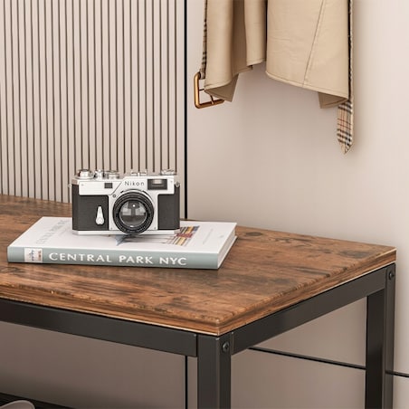 Szafka na buty siedziskiem duża półka industrialna loft drewno retro 62 cm