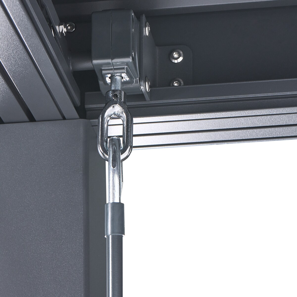 Pawilon ogrodowy FORNOLI Metal 296 cm 296 cm Czarny