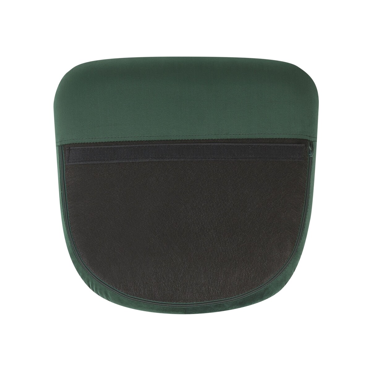 Fotel bujany welurowy zielony ELLAN