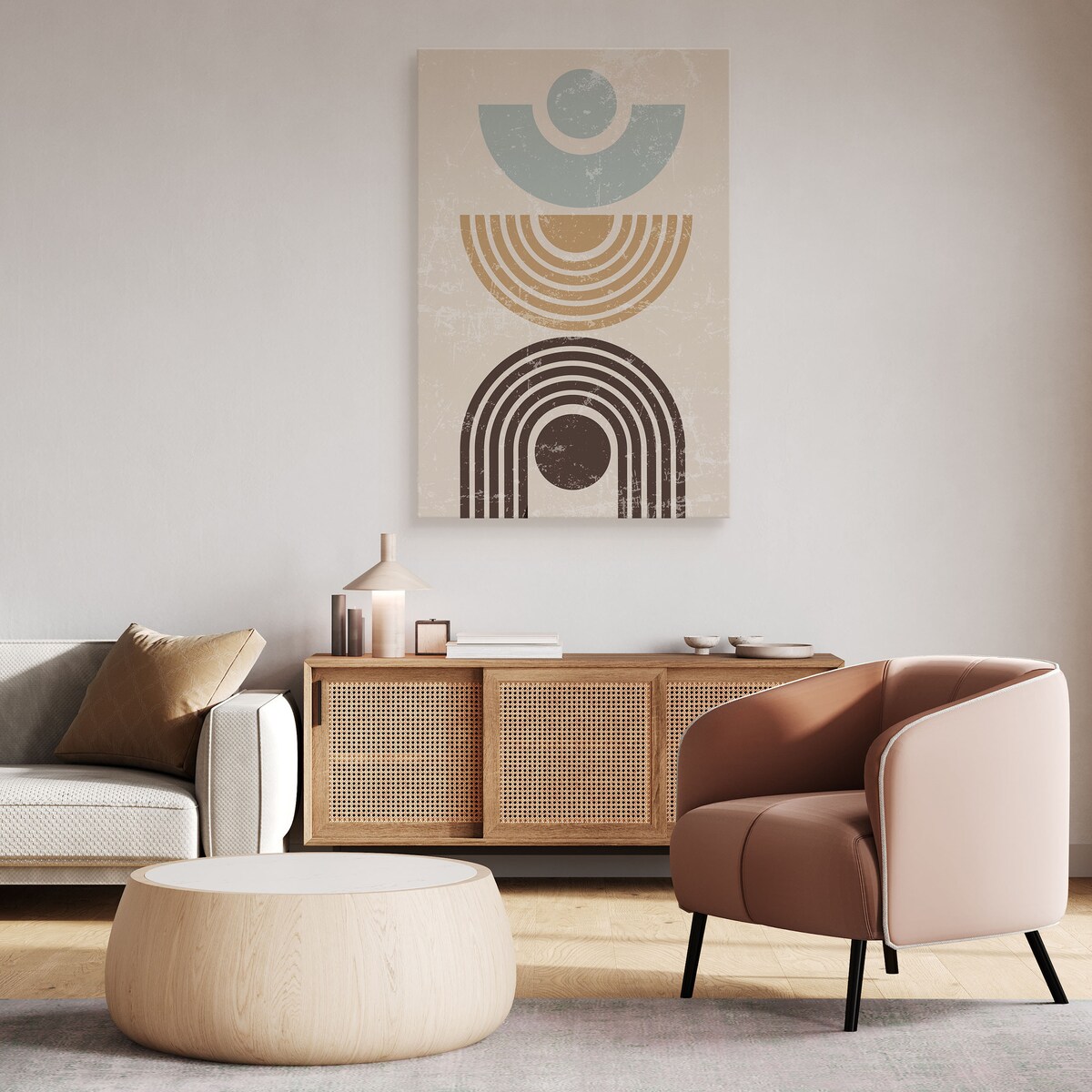 Obraz Beżowe Wzory Boho Style 80x120cm