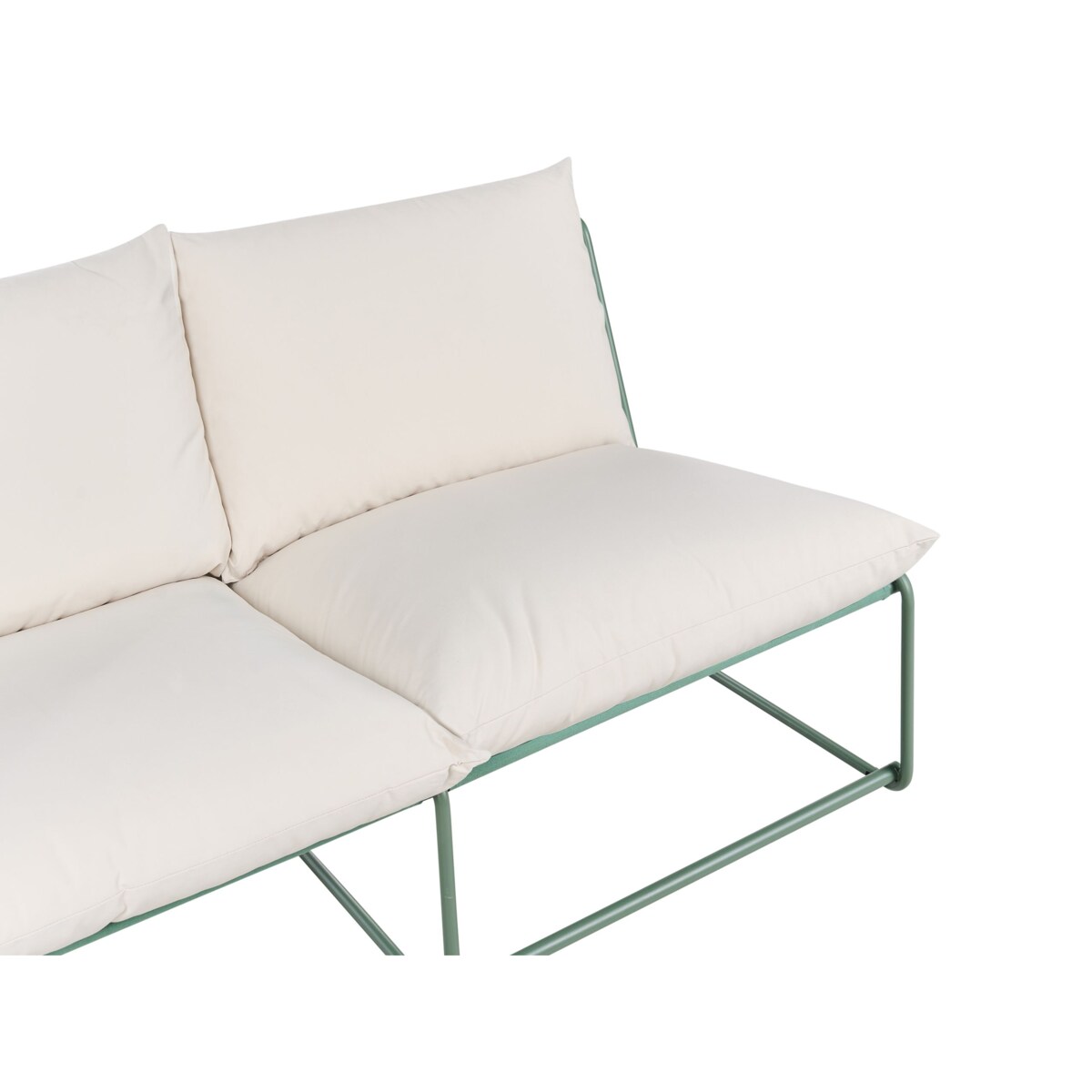 Sofa ogrodowa dla 2 osób PICO Metal Zielony