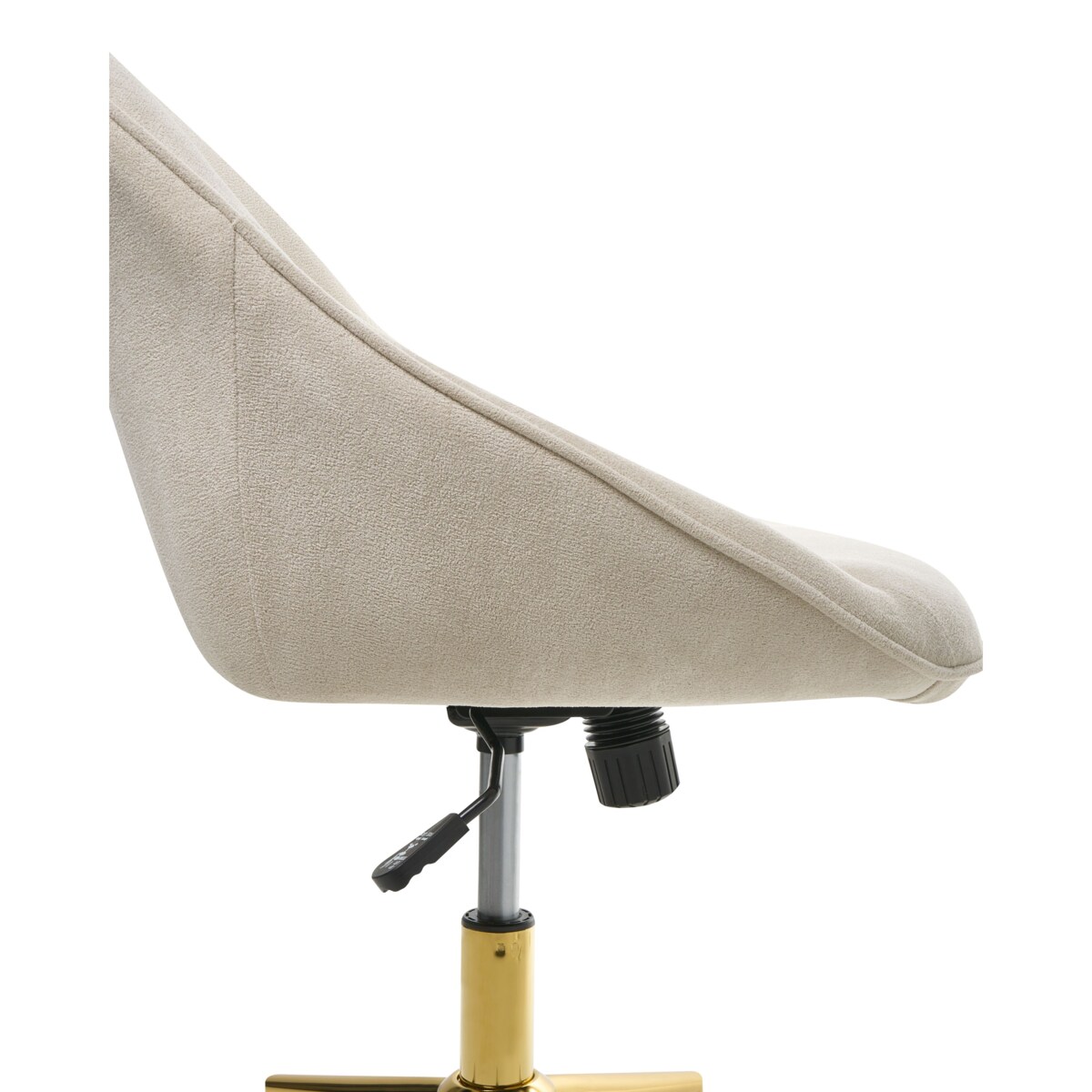 Krzesło obrotowe BARDSDALE Welur Jasnobeżowy