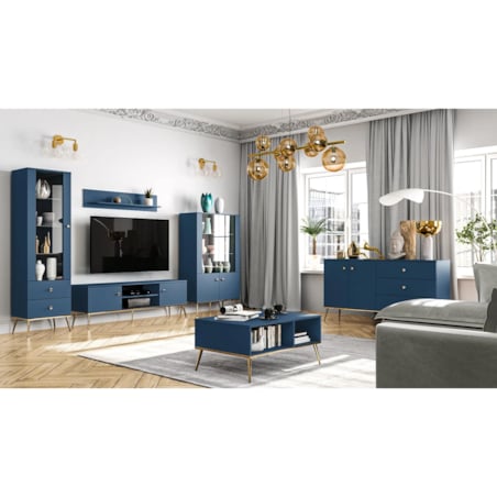 Witryna wysoka BLU granatowa