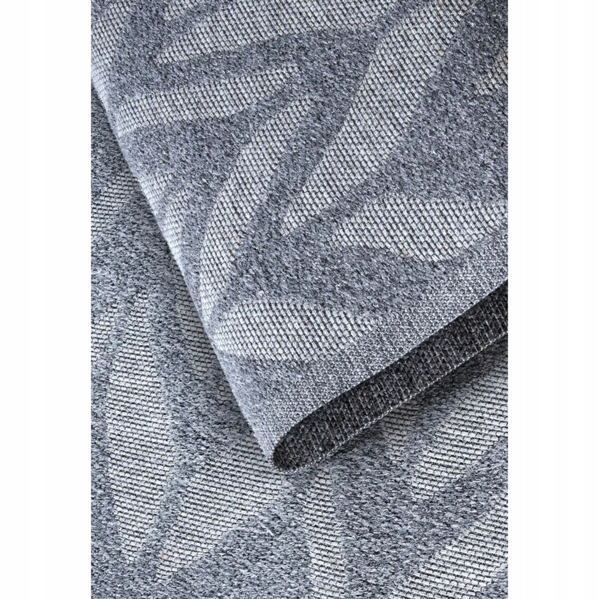 Dywan nowoczesny do salonu 160x230cm, niebieski wytłaczany wzór 3D