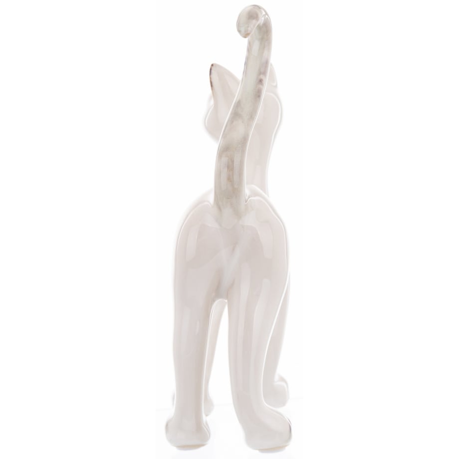 Dekoracja - ceramiczna figurka kota 16x11x5 cm KATTUNGE