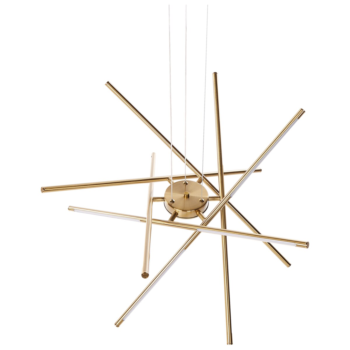 Lampa wisząca LED metalowa złota PALUN