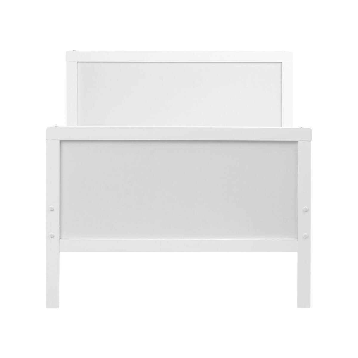 Rozsuwane łóżko dziecięce Drewno sosnowe MONTIGNY 90 x 200 cm Biały