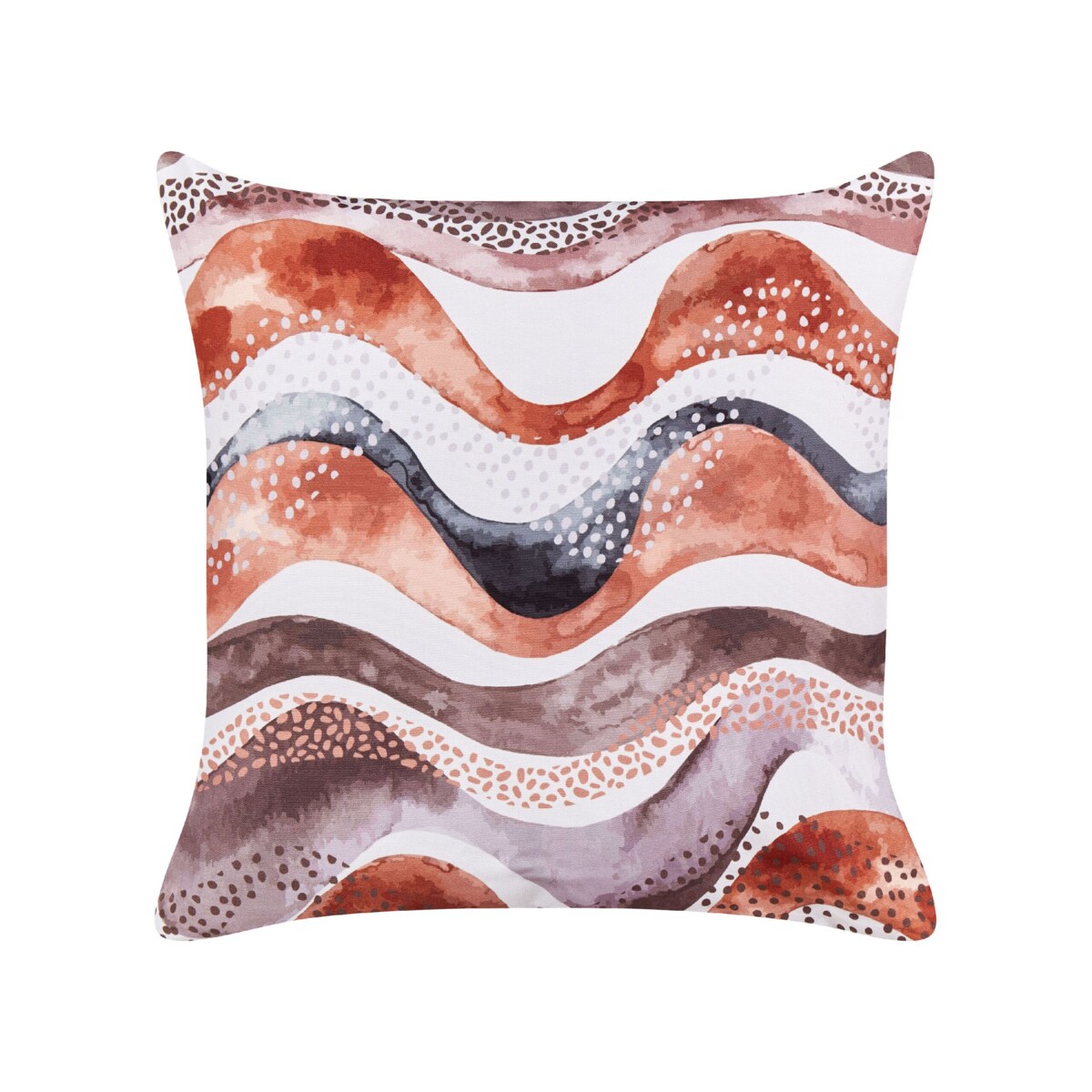 2 poduszki ogrodowe abstrakcyjny motyw 45 x 45 cm brązowy SEBORGA