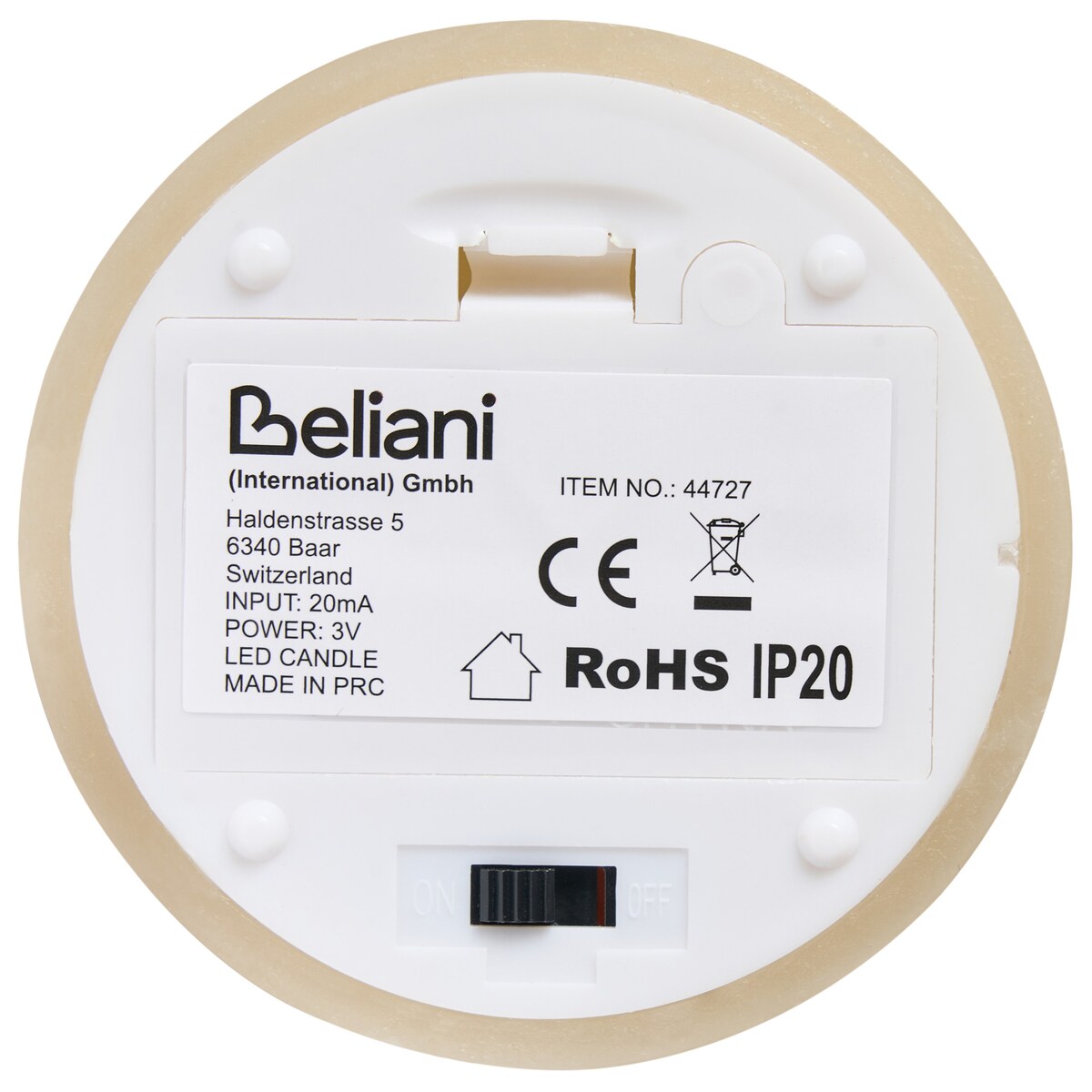 Zestaw 6 świec LED BRAISE 10/13/15 cm Beżowy