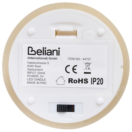 Zestaw 6 świec LED BRAISE 10/13/15 cm Beżowy
