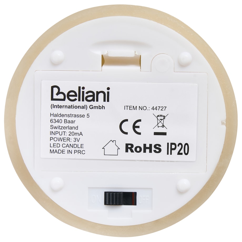 Zestaw 6 świec LED BRAISE 10/13/15 cm Beżowy