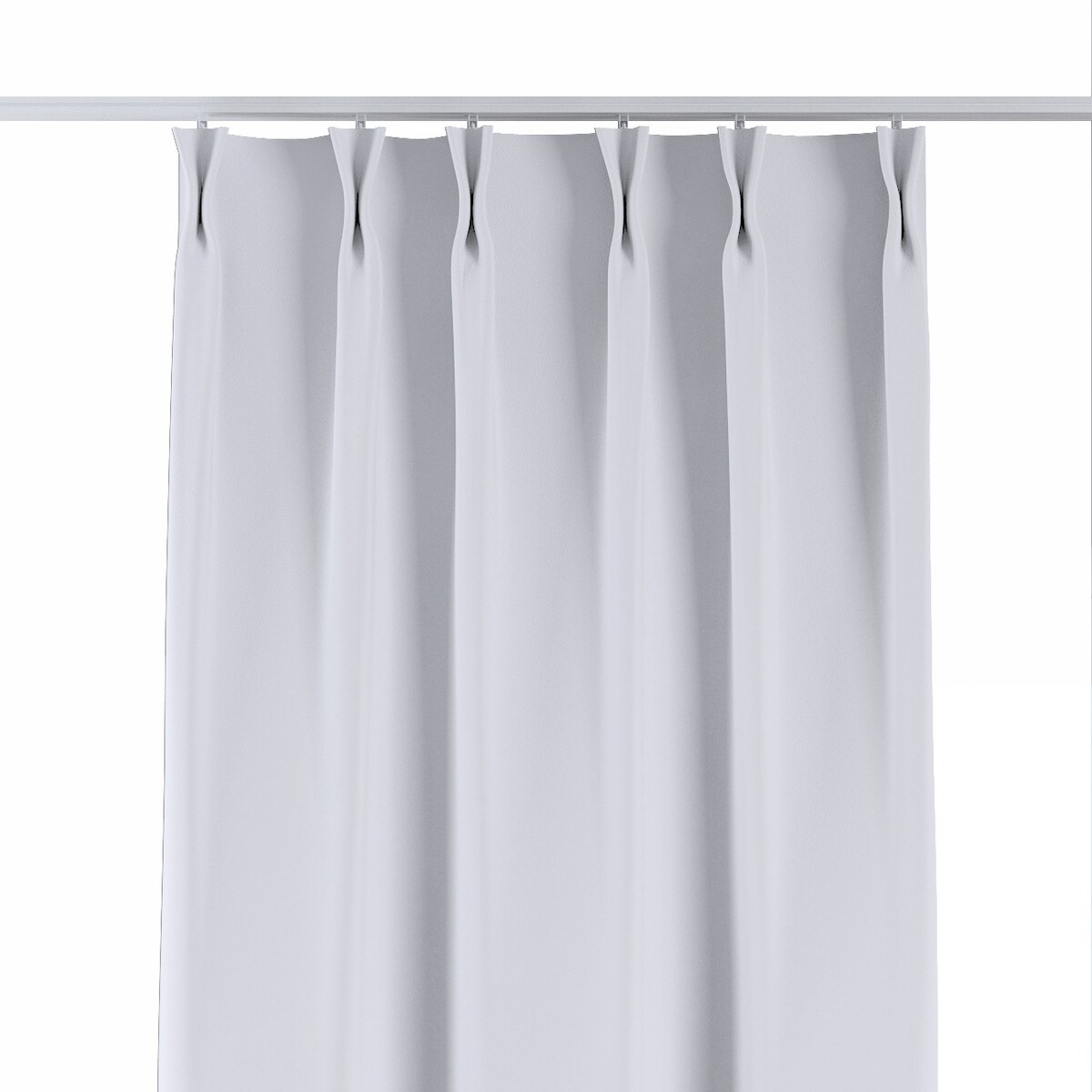 Zasłona na haczykach flex podwójnych 130x245 stalowa biel