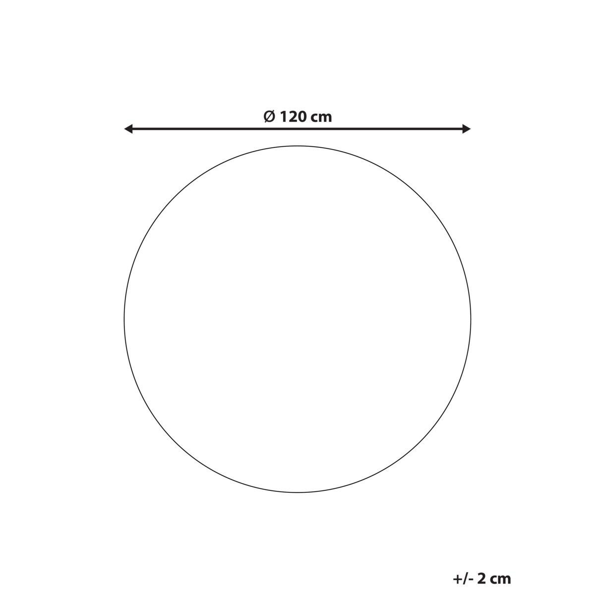 Dywan okrągły bawełniany ø 120 cm wielokolorowy YAGCI