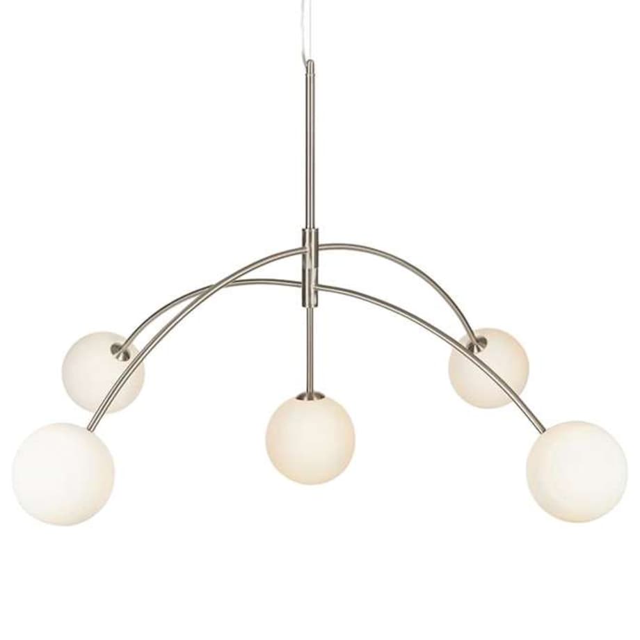 LAMPA wisząca HEAVEN 107559 Markslojd metalowa OPRAWA szklane kule balls zwis stal biały