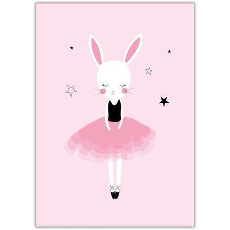 plakat cute ballerina 3 50x70 cm