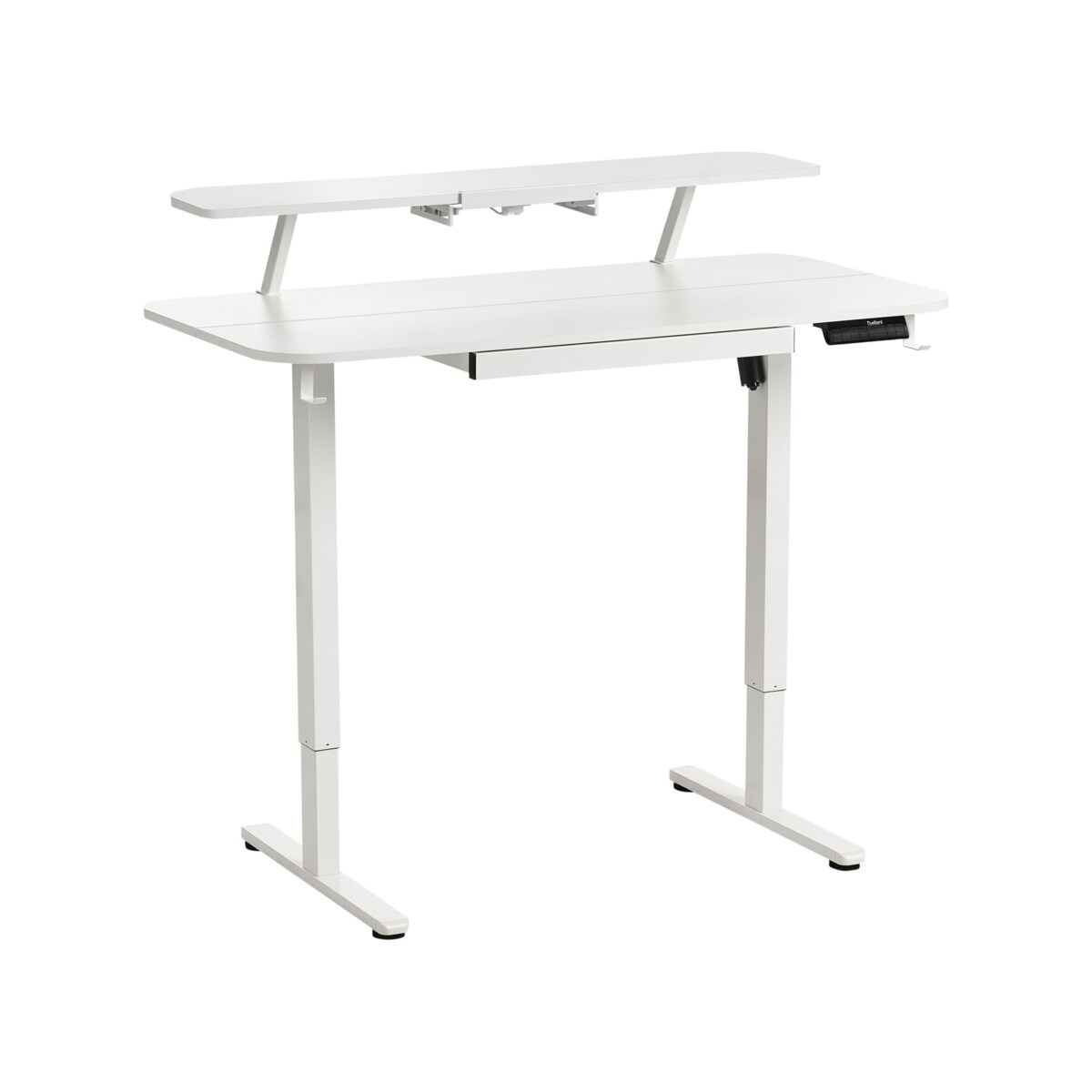 Biurko regulowane elektrycznie WILBANKS Biały 120 cm 60 cm Z portem USB