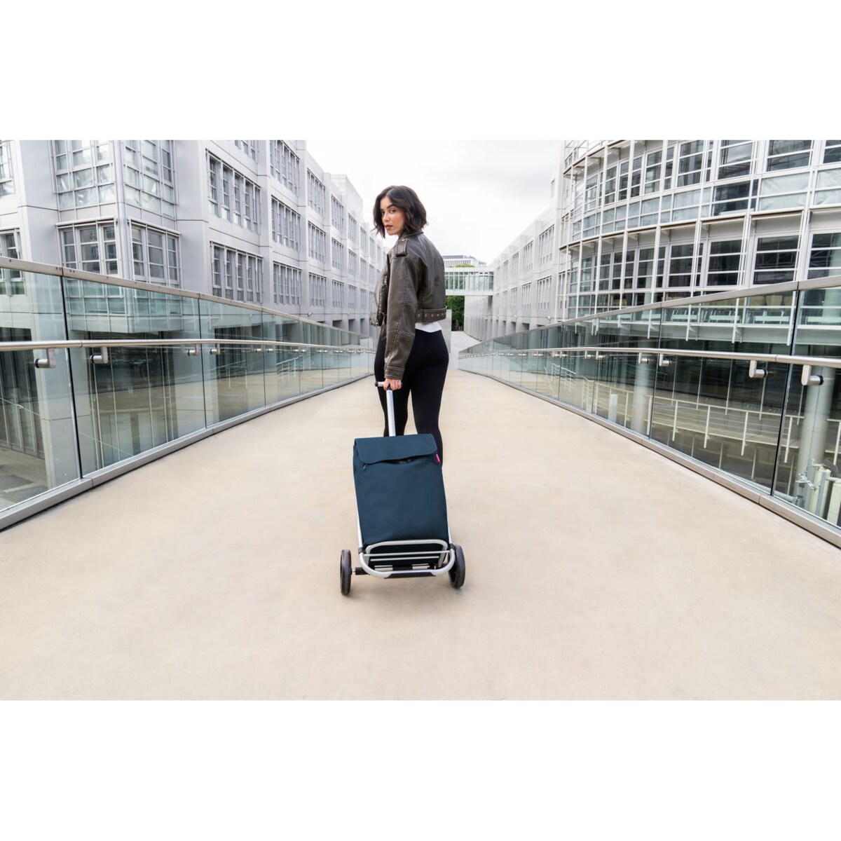 Wózek SHOPPING TROLLEY, dark blue