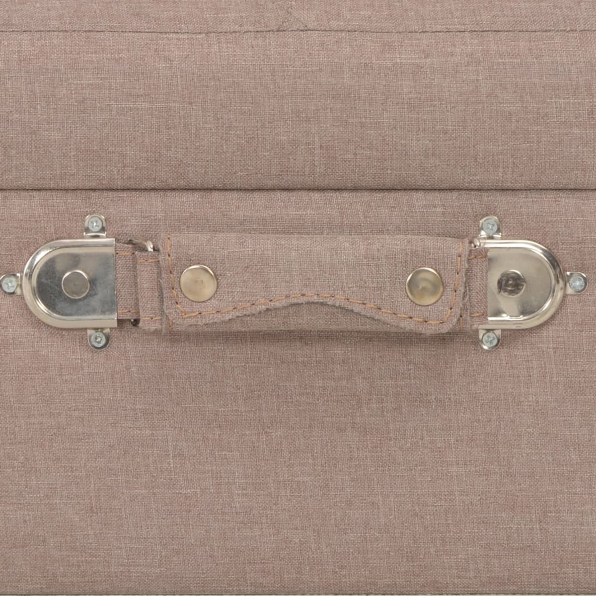 vidaXL Stołek ze schowkiem, 40 cm, brązowy, tkanina