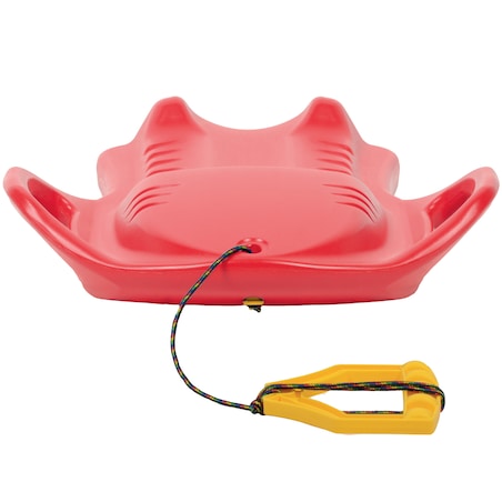 Sanki Na Śnieg Ślizg Jabłuszko Jabłko Ślizgacz Z Linką Uchwytami Dla Dzieci 58 Cm