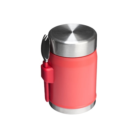 Stanley - Termos obiadowy ze sztućcem Classic 0.4 L Hot Coral Stanley