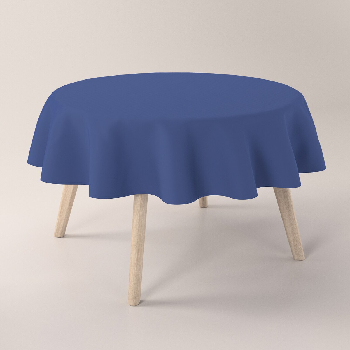 Obrus okrągły 130 x 130 cm granatowy