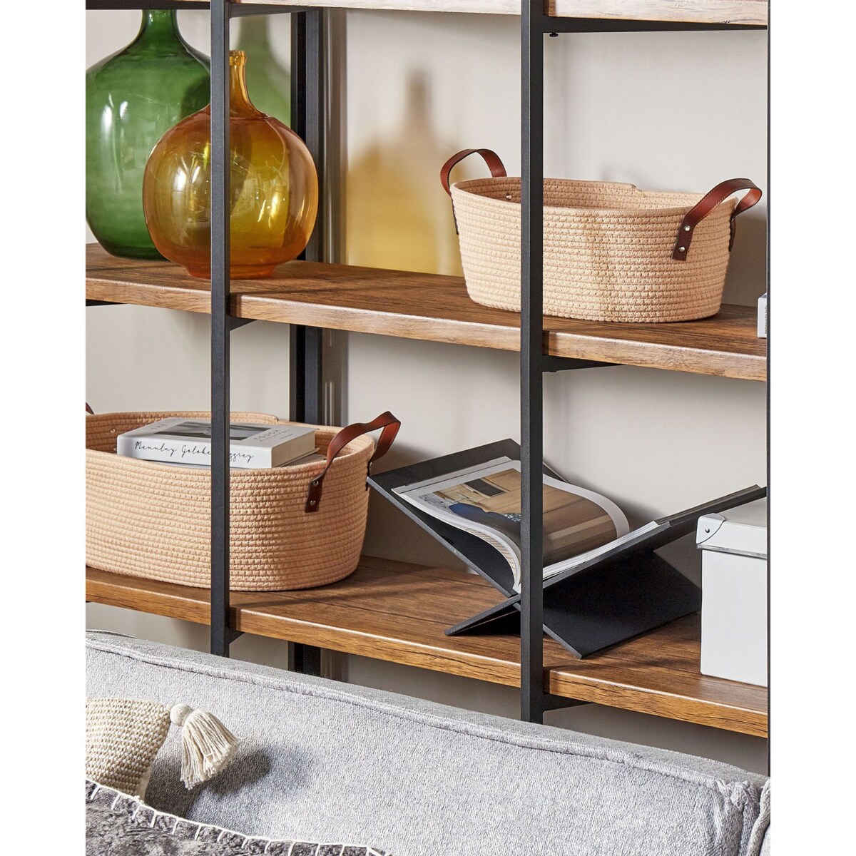 Zestaw 2 koszy bawełnianych beżowy GISSAR