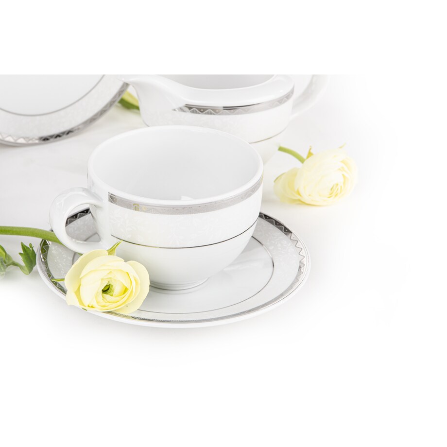 Komplet filiżanek 6os. (12el.) AMELIA PLATYNA