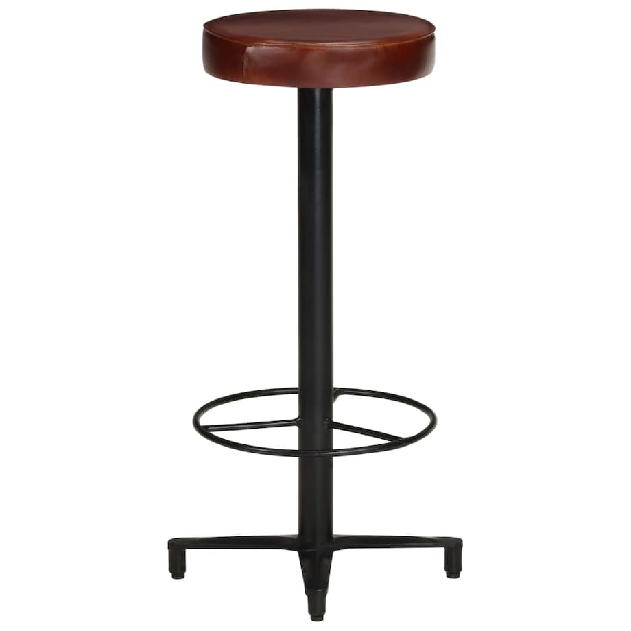 vidaXL Stołki barowe, 2 szt., 76 cm, skóra naturalna
