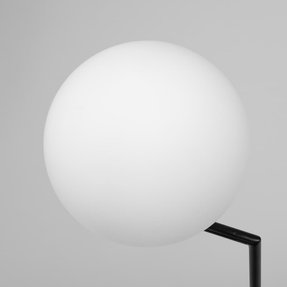 Lampa Stojąca Podłogowa Nowoczesna Czarna Glamour