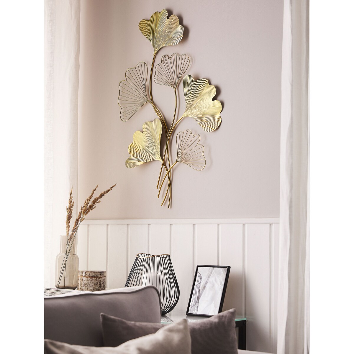 Dekoracja ścienna złota INDIUM