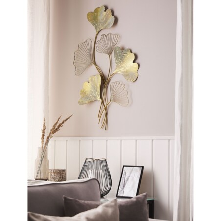 Dekoracja ścienna złota INDIUM