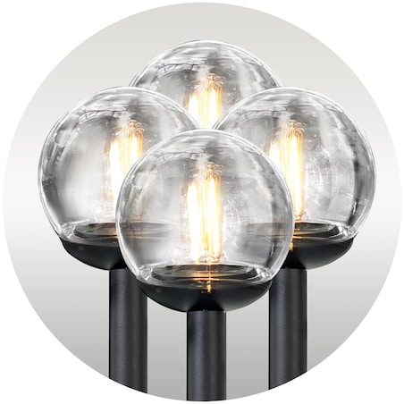 Lampki solarne do ogrodu kula led Ilumen 4szt.