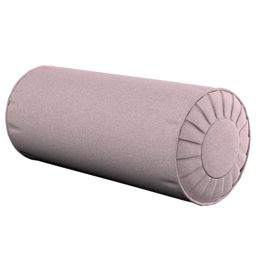 Poduszka wałek z zakładkami, pastelowy róż, Ø20 x 50 cm, Amsterdam