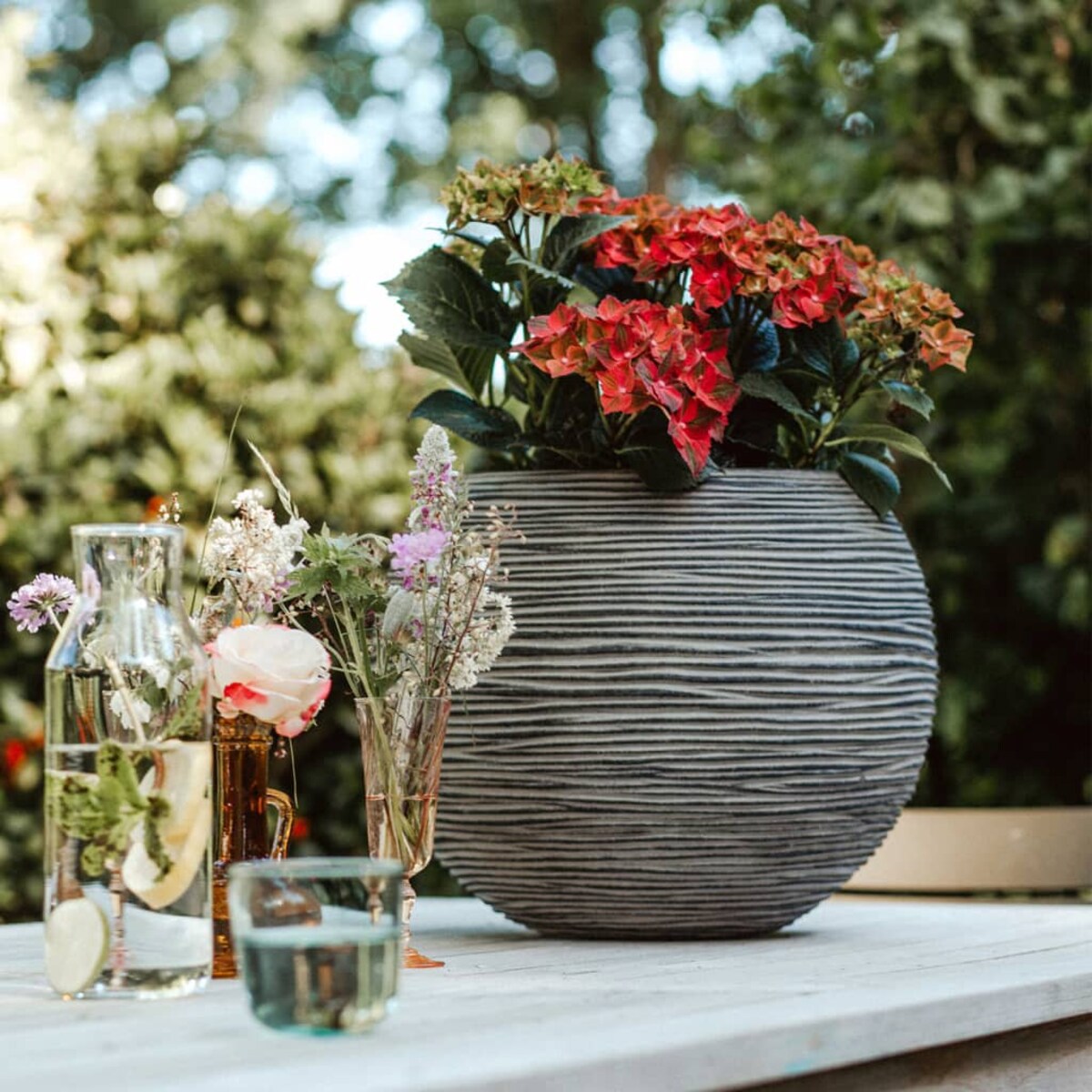 Capi Donica Nature Rib, kula, 40 x 32 cm, antracytowa, KOFZ270