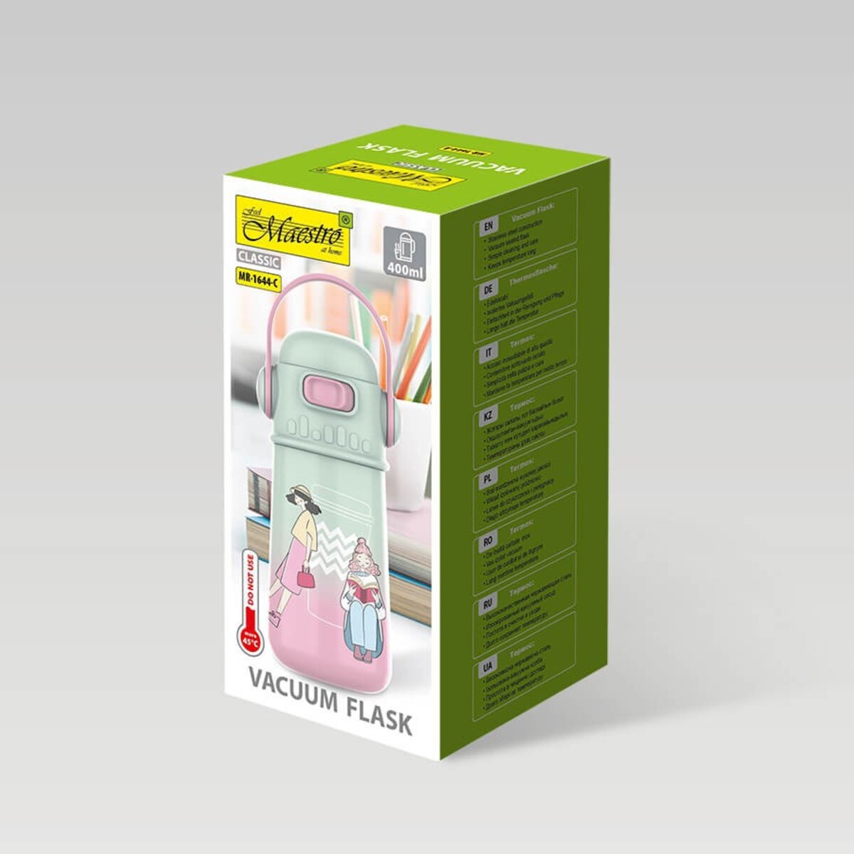 Kubek termiczny dla dzieci dziecka z ustnikiem 400ml MAESTRO MR-1644-C