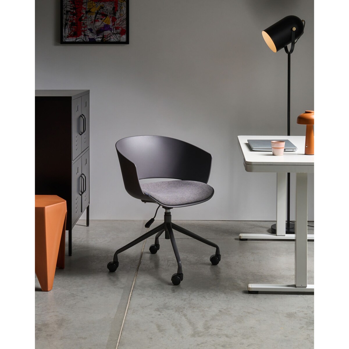 Krzesło biurowe GLEEFUL Grafitowy