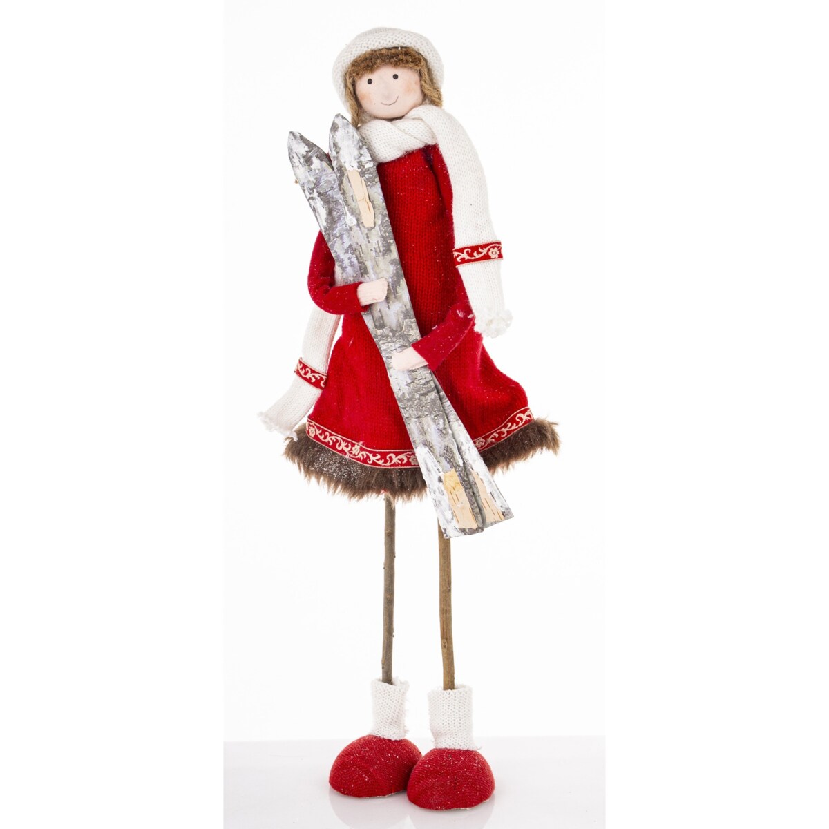 Dekoracja - figurka 51x20x13 cm SUKIYA-3 z nartami