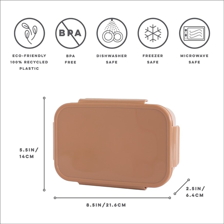 3 Sprouts Lunchbox Bento Rust