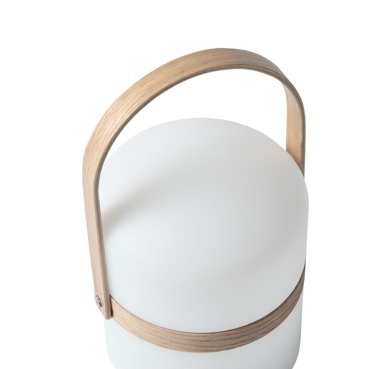 Lampa ogrodowa stołowa LED ESTERO 25 cm Z pilotem Złamana biel