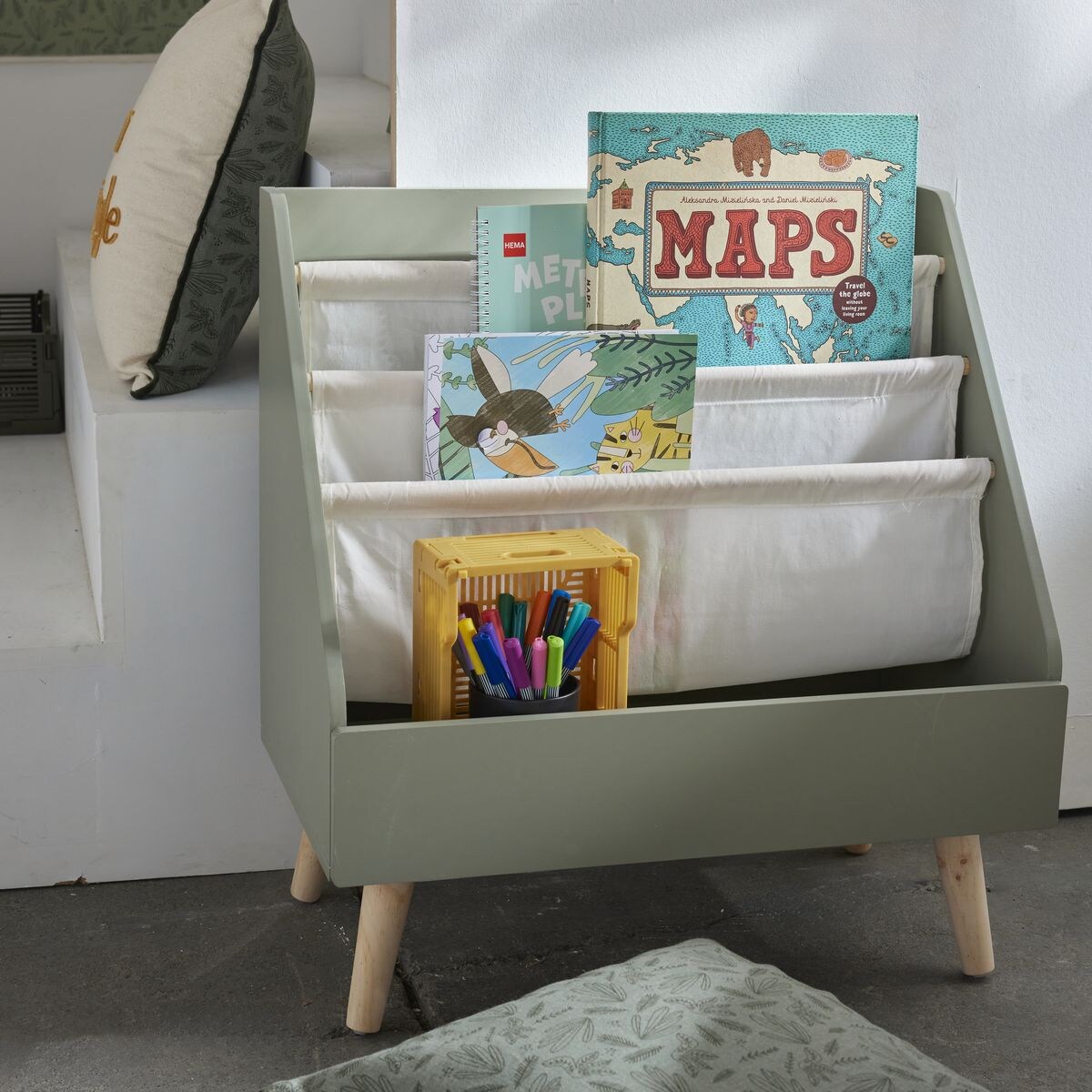 Biblioteczka dla dzieci THE KING OF THE JUNGLE, 58 x 33 x 61 cm