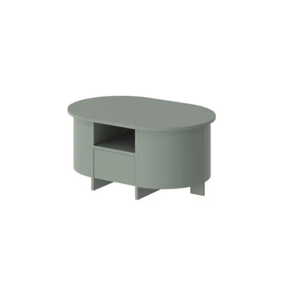 Ława owalna LUMIA AC 68x100 zielona