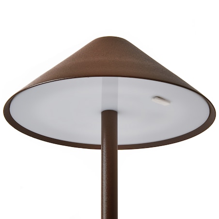 Bezprzewodowa lampa stołowa LED FRANCOLI Ze ściemniaczem Metal Brązowy