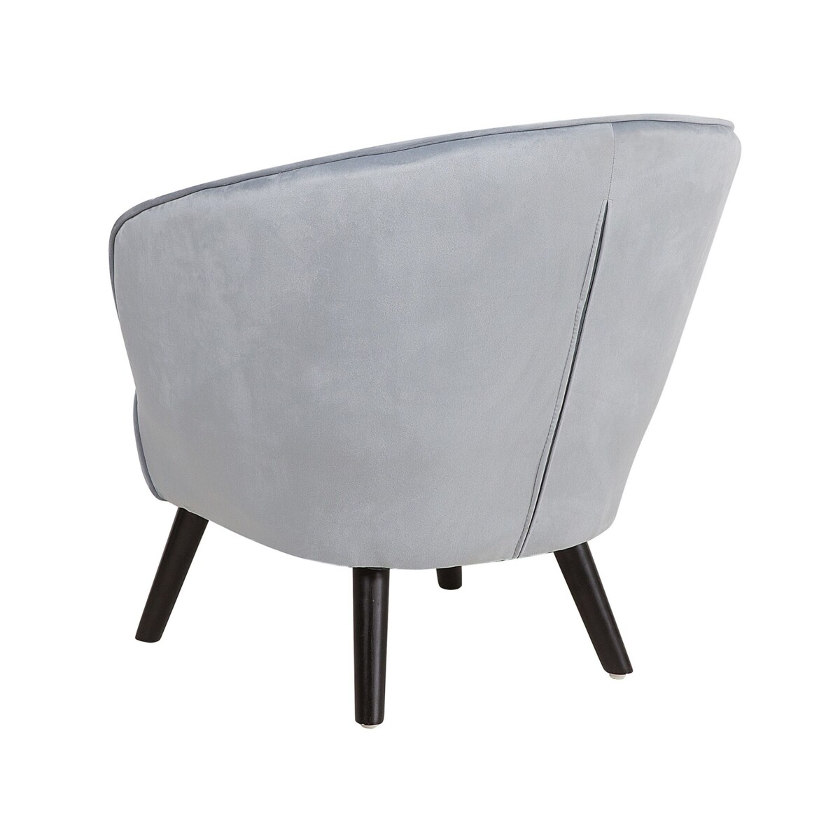 Fotel welurowy szary DALA