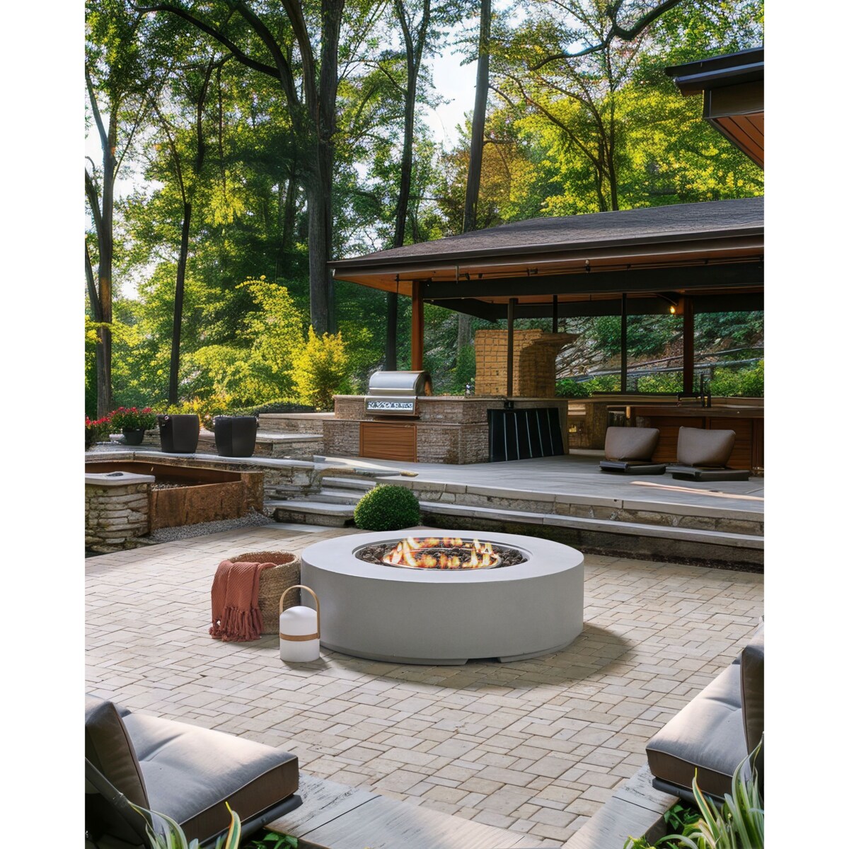 Palenisko ogrodowe jasnoszare PACAYA