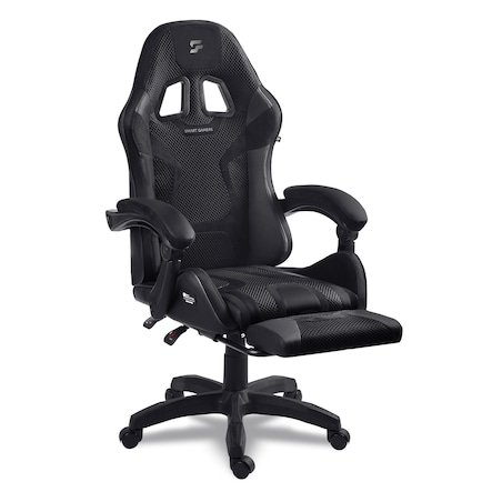 Fotel gamingowy obrotowy dla gracza podnóżek Sofotel Specter czarny