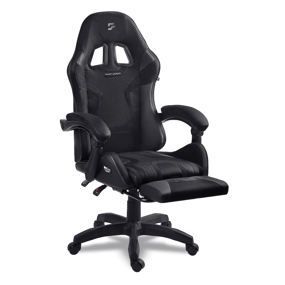 Fotel gamingowy obrotowy dla gracza podnóżek Sofotel Specter czarny