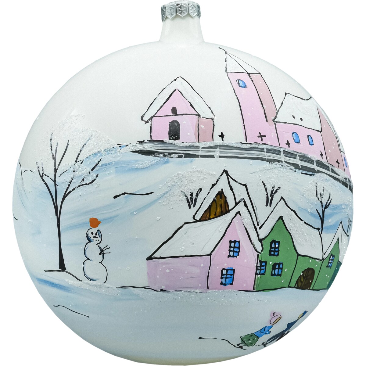 Bombka okrągła duża: motyw czeskiej bajki