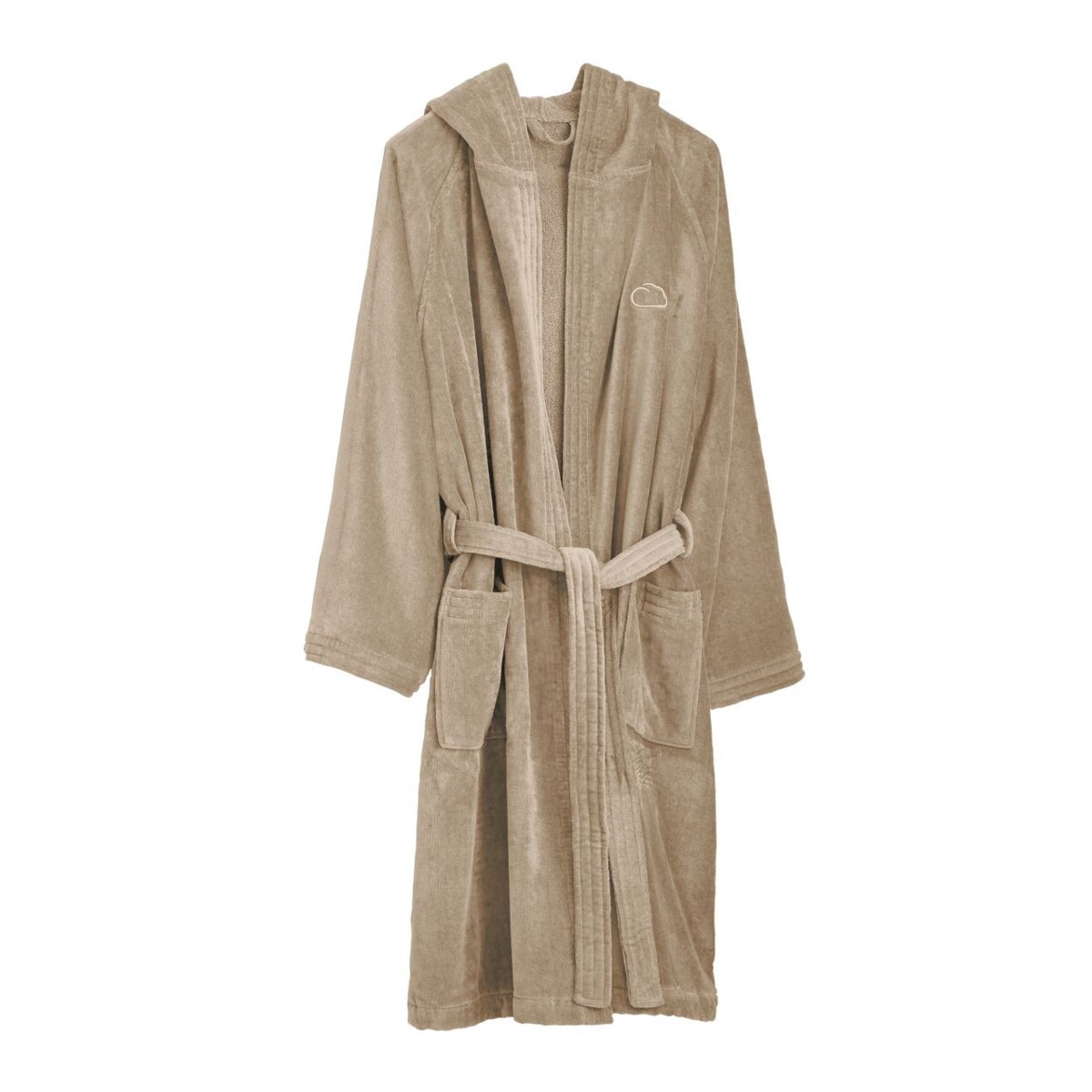 Kleine Wolke Chill Luksusowy szlafrok frotte rozm. L/XL beżowy 100% bawełna