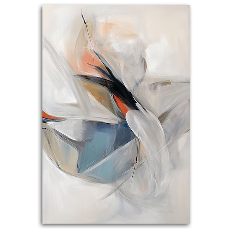 Feeby Obraz do sypialni, Abstrakcja Minimalistyczna Akwarela 80x120